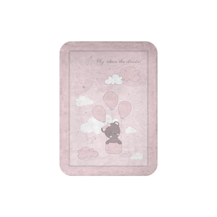 Manta de Bebé Super Suave Kikkaboo 110x140 cm Rosa