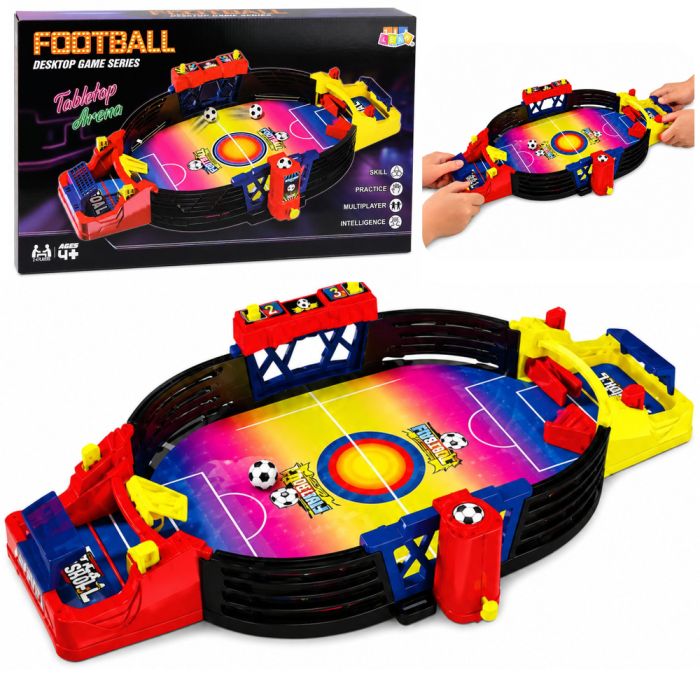 Juego de fútbol de mesa que simula un partido emocionante.