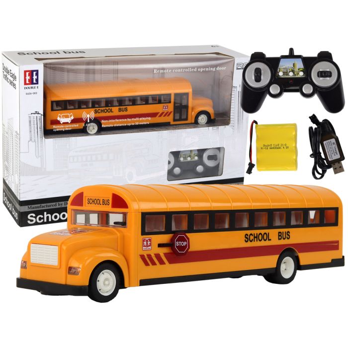 Autobús Escolar Control Remoto Amarillo con Puertas Abatibles