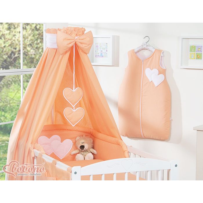Dosel de Cuna My Sweet Baby con Corazones Naranjas