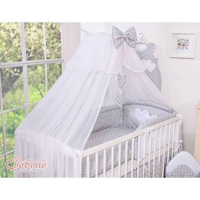 Red Antimosquitos Grande My Sweet Baby para Cuna con Corazones