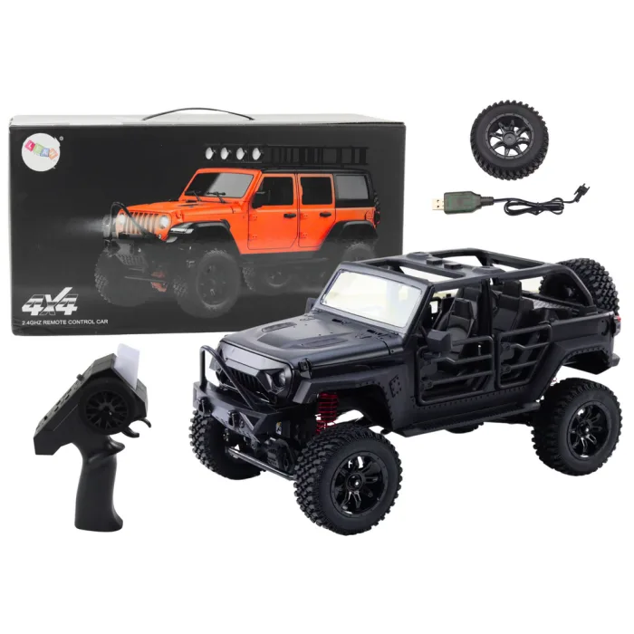 Vehículo Todo Terreno Controlado por Remoto 4x4 Negro