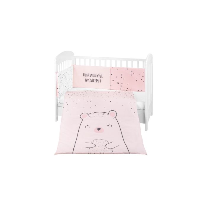 Juego de cama 2 piezas Kikkaboo Bear with me Rosa