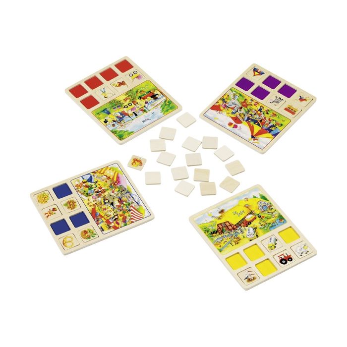 Juego de imágenes granja, circo...