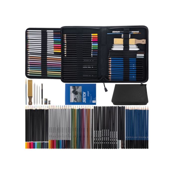 Kit de dibujo y pintura en estuche , 72 piezas - imagen 2