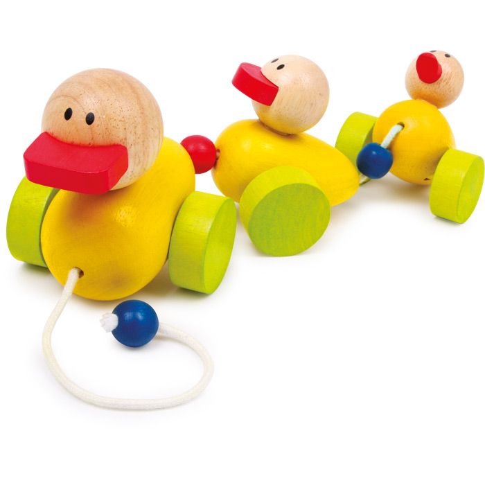 Juguete familia de patos
