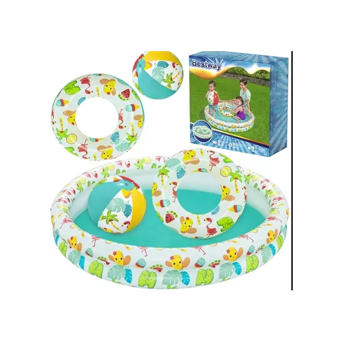 Set de Piscina y 2 juguetes Inflables Bestway
