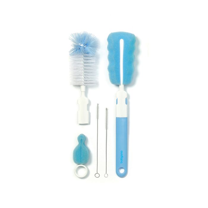 Kit para Limpiar Biberones y Tetinas  Babyono color azul