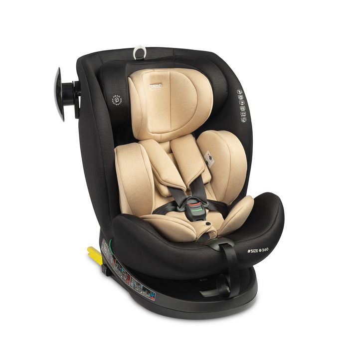 Silla de Coche Caretero COMMO i-Size (40-150 cm) - Seguridad y Confort Rotativo-Beige - imagen 2