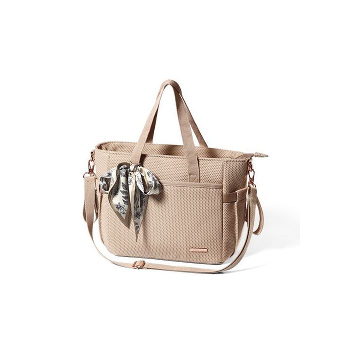 Bolso para Mamá/Cochecito CARMEN, Beige - BabyOno