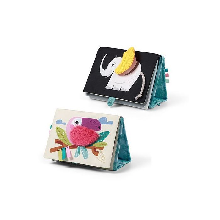 Libro Sensorial Safari para Bebés con Texturas, Sonidos y Mordedor