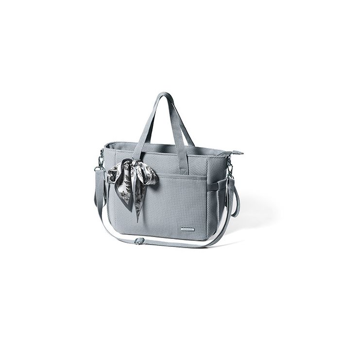 Bolso Maternal CARMEN Gris para Cochecito – Compacto, Elegante y Funcional - imagen 2