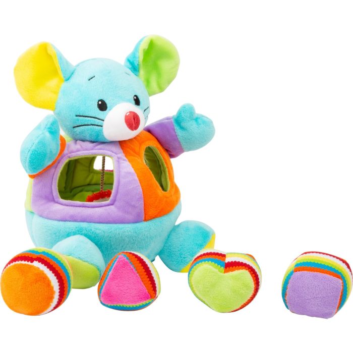 Ratón de peluche con piezas para insertar