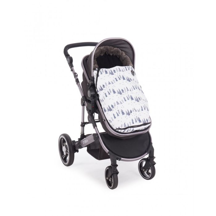 Saco universal cubrepies para silla de paseo Snow Forest Blanco, Kikkaboo