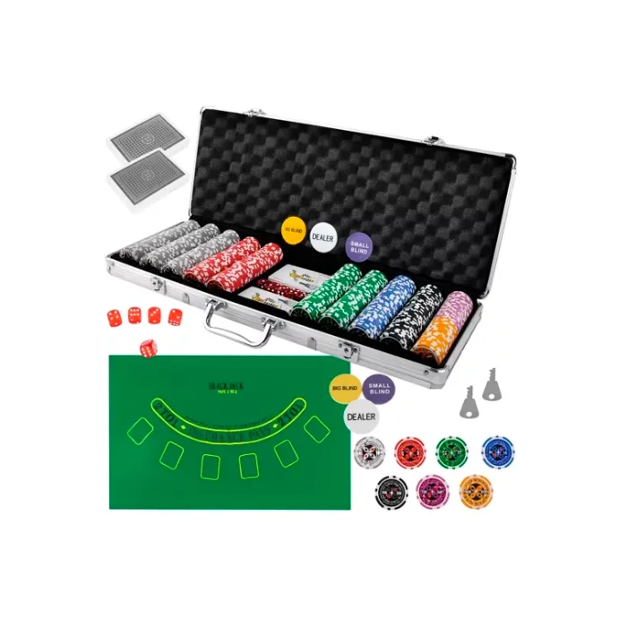 Set de Poker Malatec - 500 Fichas en Estuche
