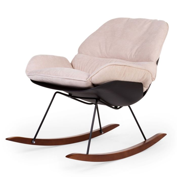 Sillón de lactancia Lounge Chair , Negro y Crema , Childhome