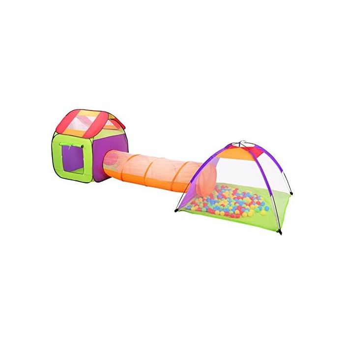 Túnel y Tienda de campaña + 200 Pelotas
