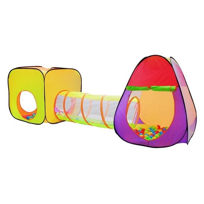 Tienda de Campaña + Túnel + 200 bolas