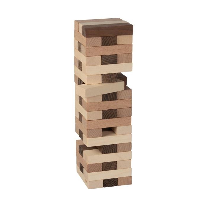 Torre de equilibrio Goki Nature, 51 piezas