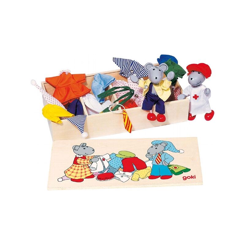 Caja de ropa de los ratones Lia y Luca, de Goki