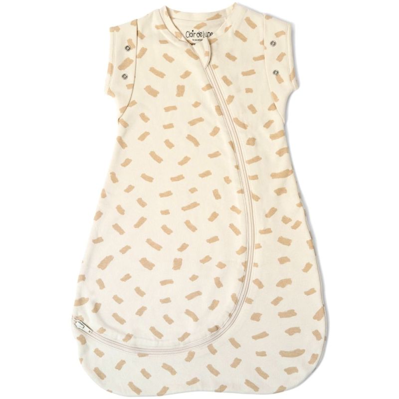 Saco de Dormir Swaddle Bebé Orgánico 0-3 Meses – Algodón GOTS, 1.0 Tog, Cremallera Fácil