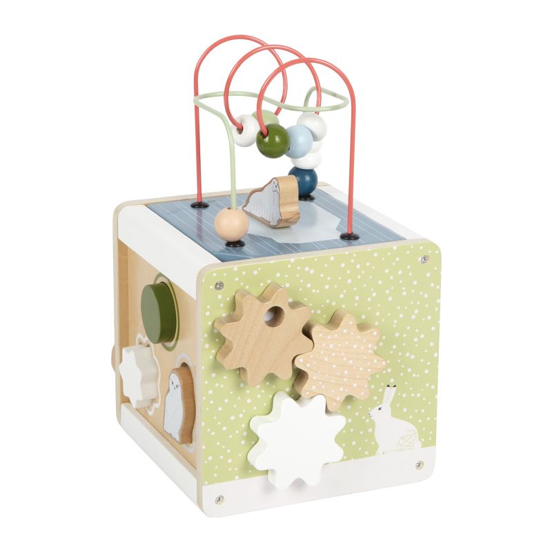 Cubo de Motricidad "Arctic" con Animales Polares - Juguete Educativo de Madera FSC®