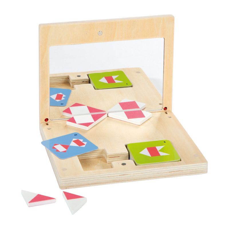 Juego de Simetría con Espejo "Educate" - Juguete Educativo de Madera