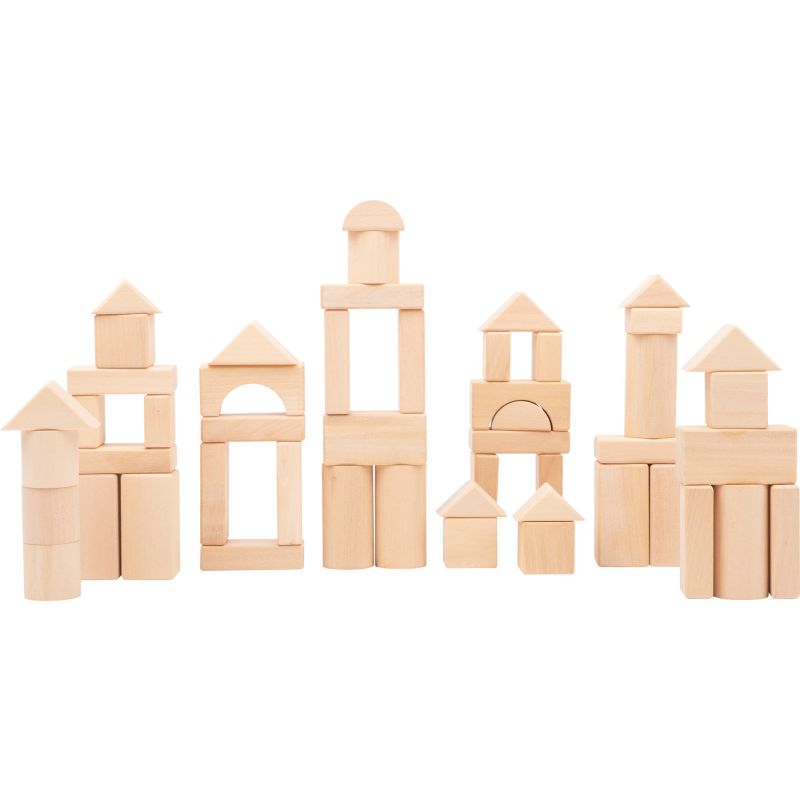 Bloques de construcción de madera natural - 50 cm