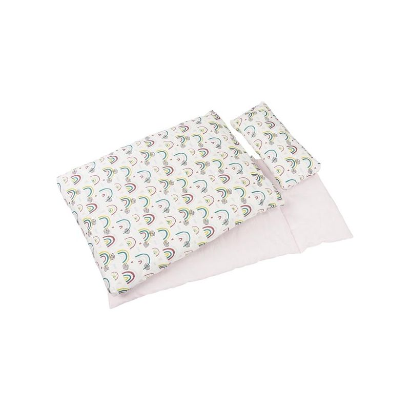 Ropa para cama de muñecas de estampado de arco iris, de Goki