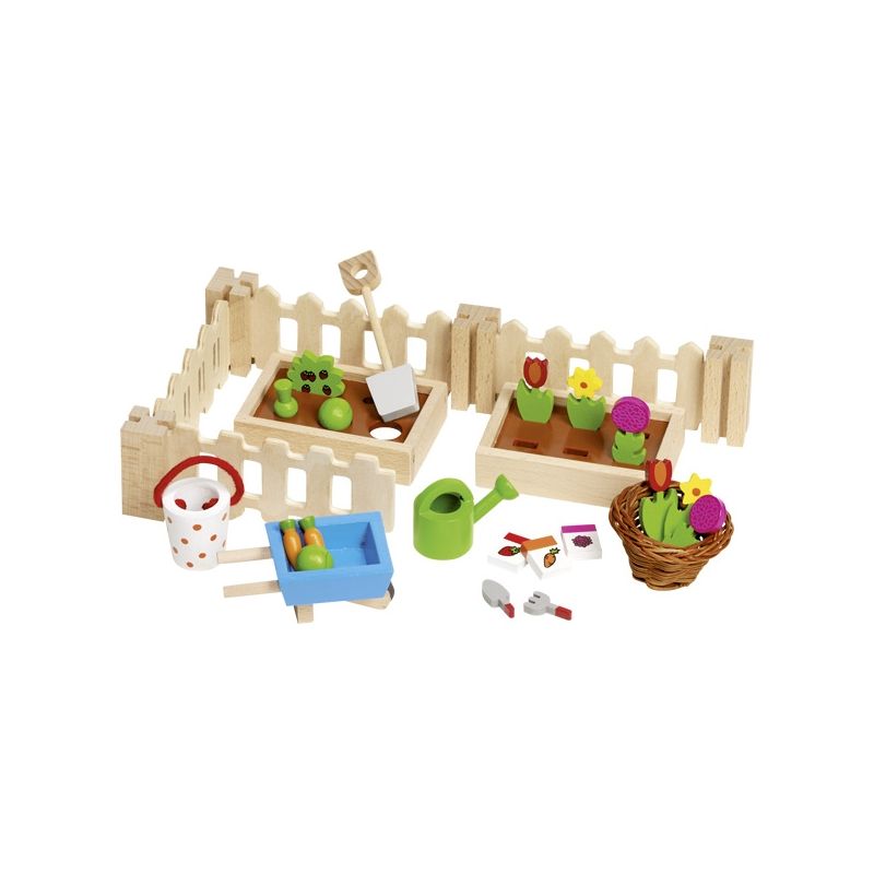 Set de accesorios de jardín de madera, de Goki