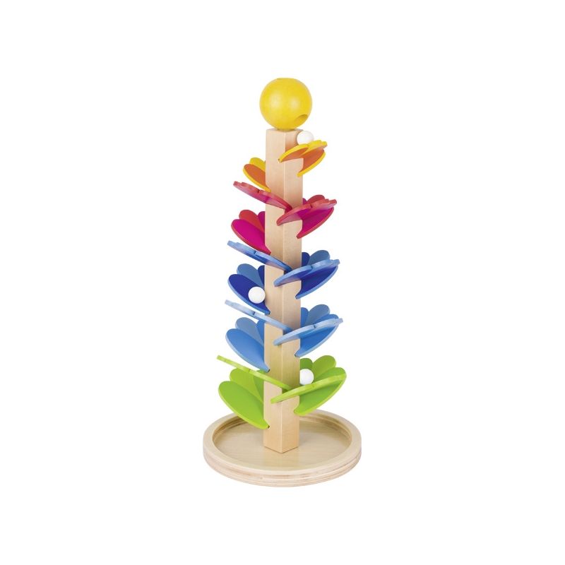 Juego de caninas: pagoda de sonidos colorido de madera, de Goki