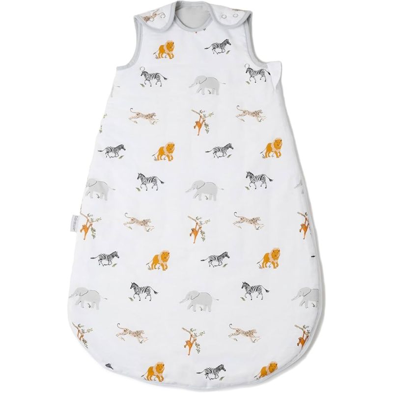 Saco de Dormir Bebé Jungle Dream 0-6 Meses 2.5 Tog – Algodón Suave y Transpirable | Clair de Lune