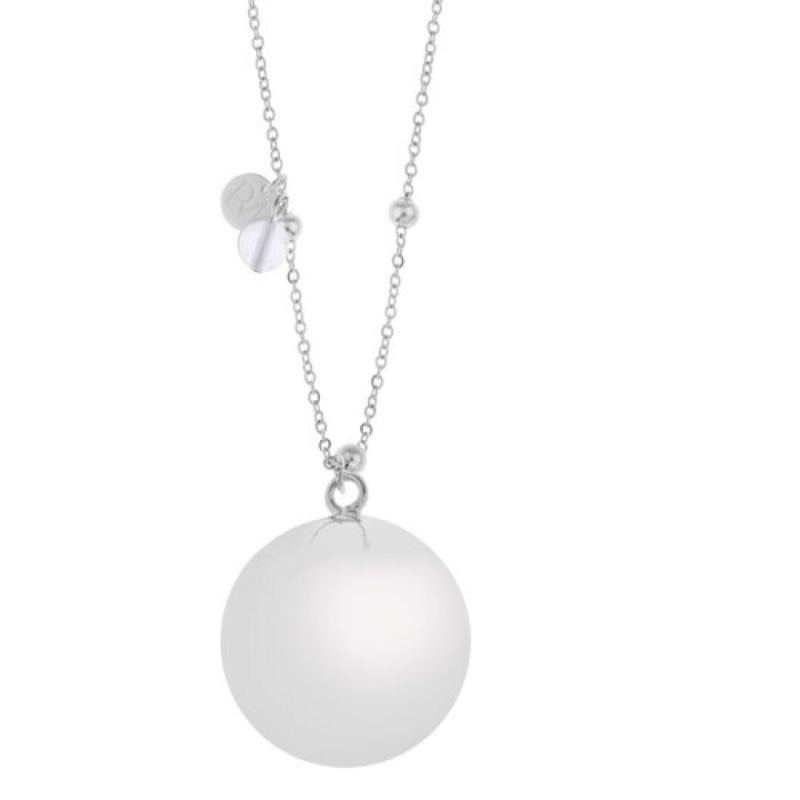 Llamador de ángeles con cadena decorada plata - Proudmama