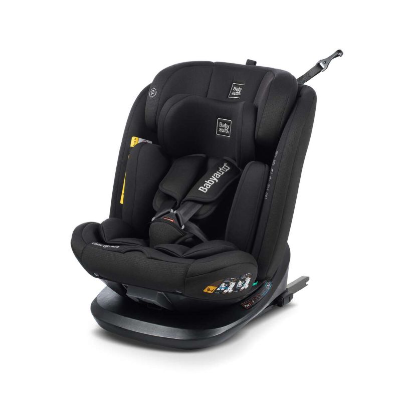 Silla de coche Cario iFix iSize en negro, segura y cómoda para niños desde 0 meses hasta 12 años.