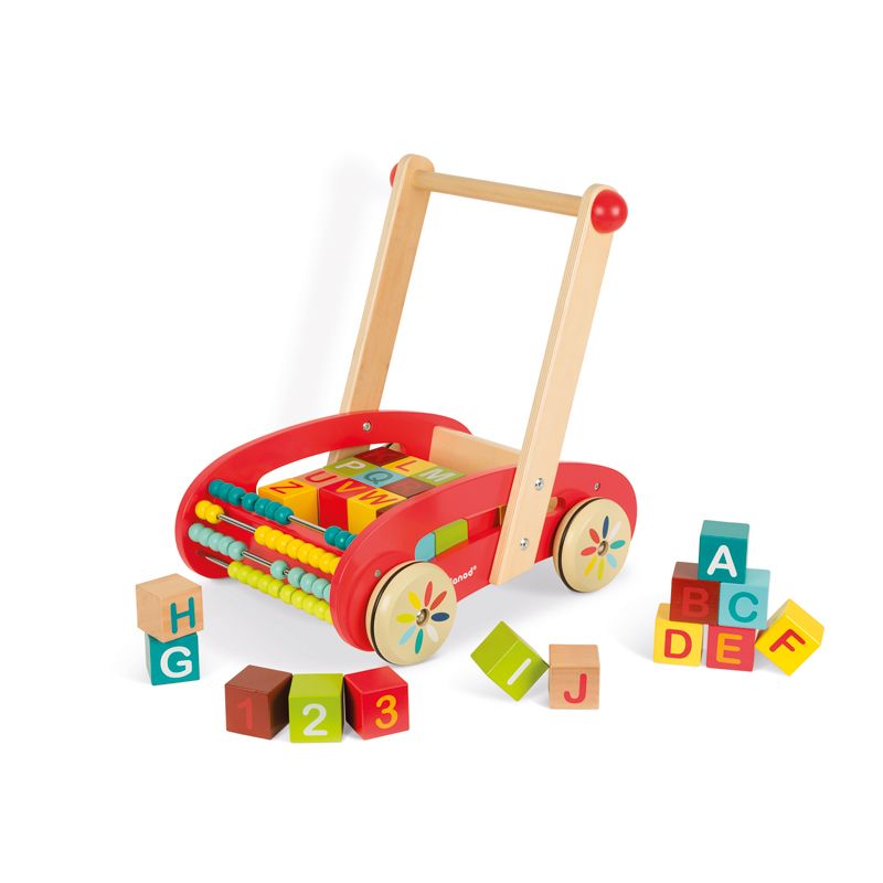Andador Correpasillos ABC de 30 cubos - Janod