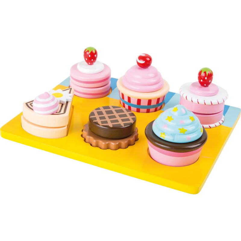 Aprende a cortar Cupcakes y pasteles - Juguete de Madera