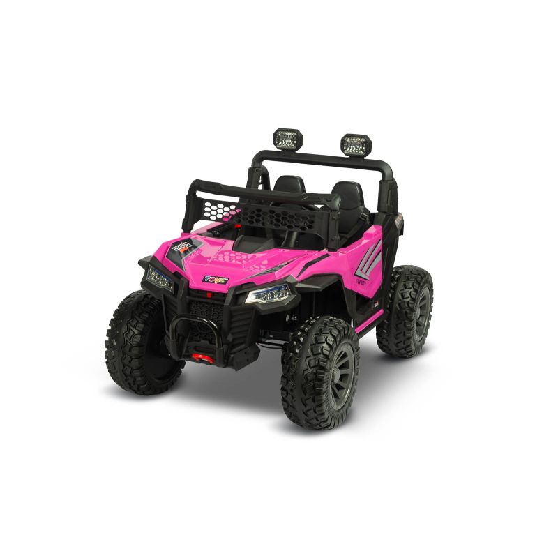 Vehículo Todoterreno a Batería Blaze Fuchsia para Niños - Diversión y Seguridad en Cada Aventura