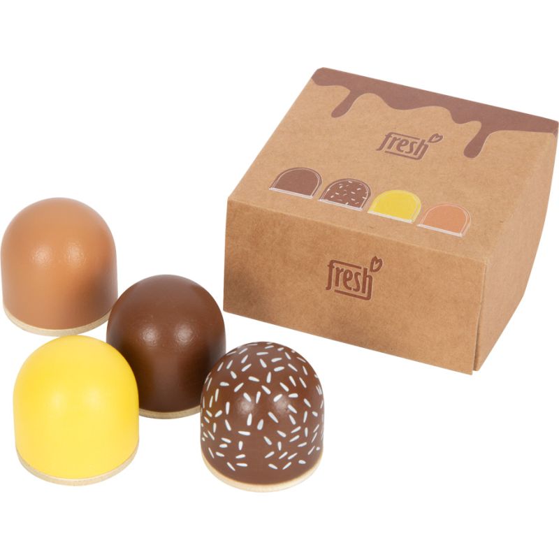 Bombones de chocolate Fresh , Juguete de madera