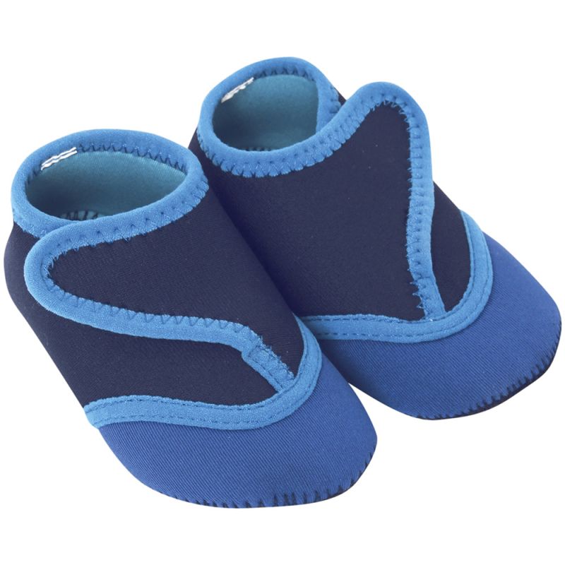 Botines de Neopreno de Natación para Bebés Azules. Talla 0 a 6 Meses