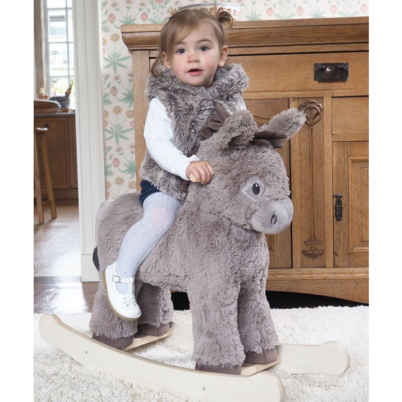 Burro Balancín Norbert de Madera - Adorable y Robusto para Niños +12 Meses - LittleBirdToldMe