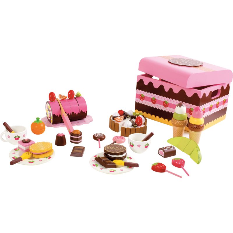 Caja de Dulces - 56 piezas - Juguete de Madera 