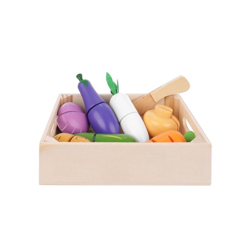 Conjunto de frutas y vegetales para cortar - imagen 4