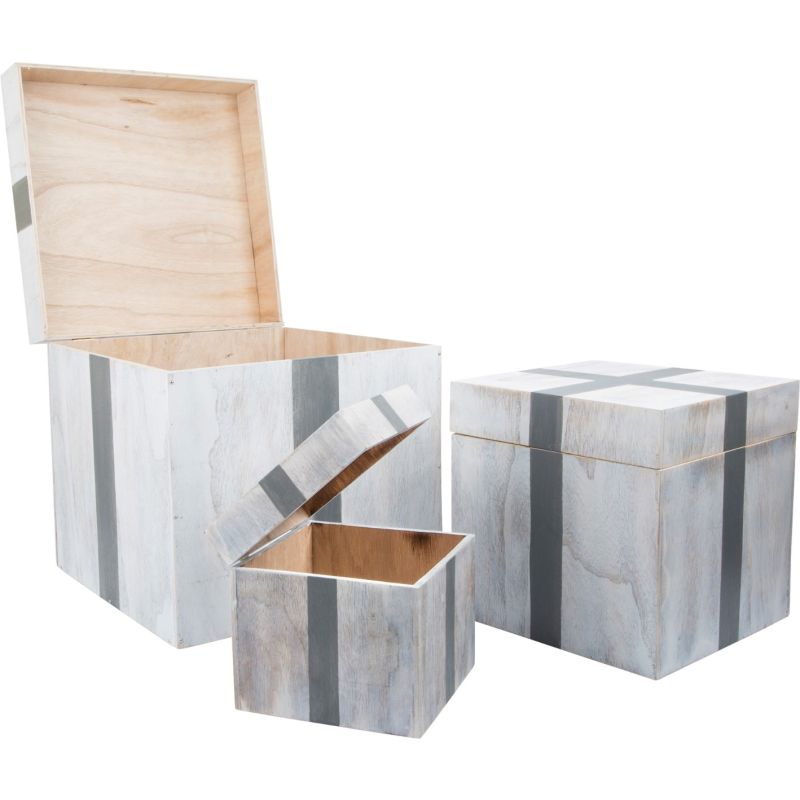 Cajas de madera Regalo, 3 Unidades