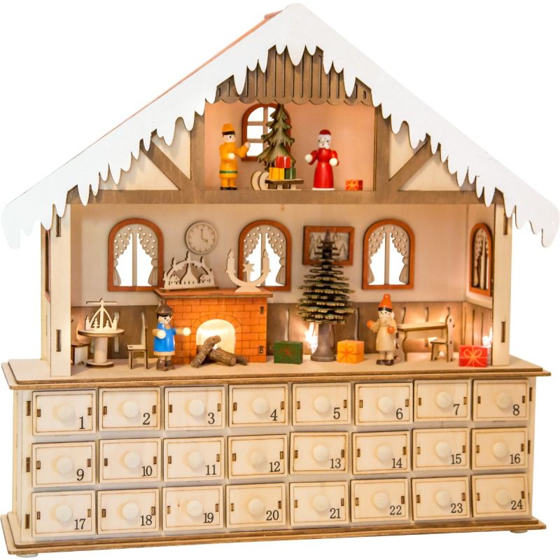 Calendario de adviento Sala con iluminaciones