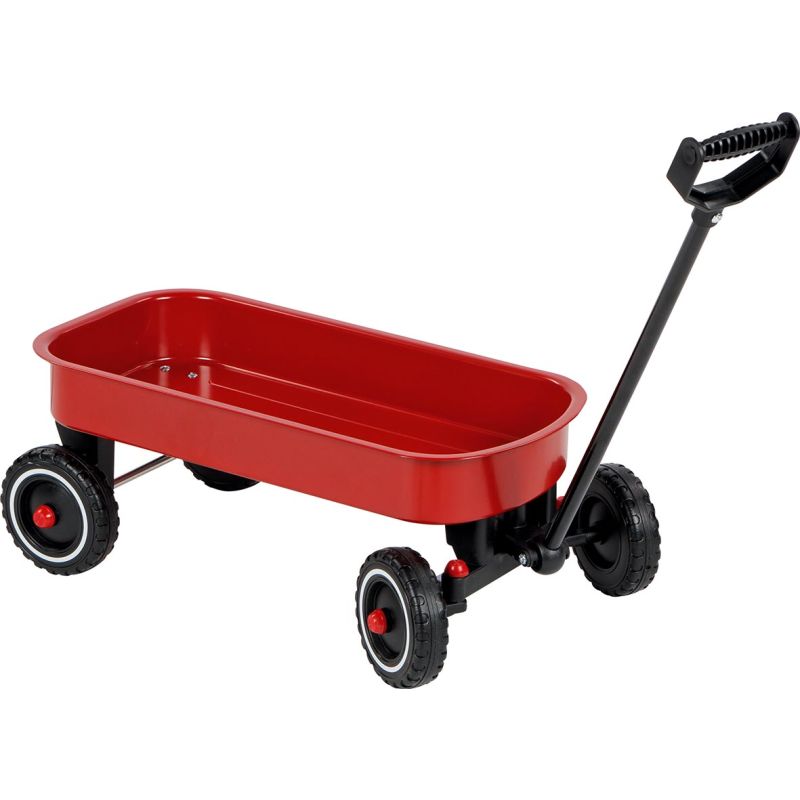 Carrito de juguete (Con mango rojo y articulado para Tirar), Goki