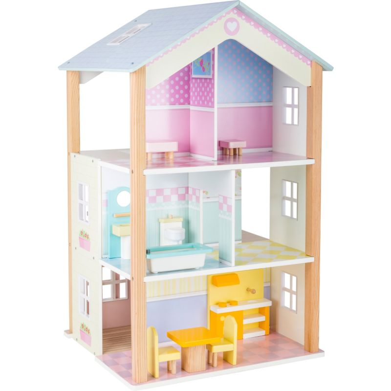 Casa de Muñecas de 3 pisos Girable
