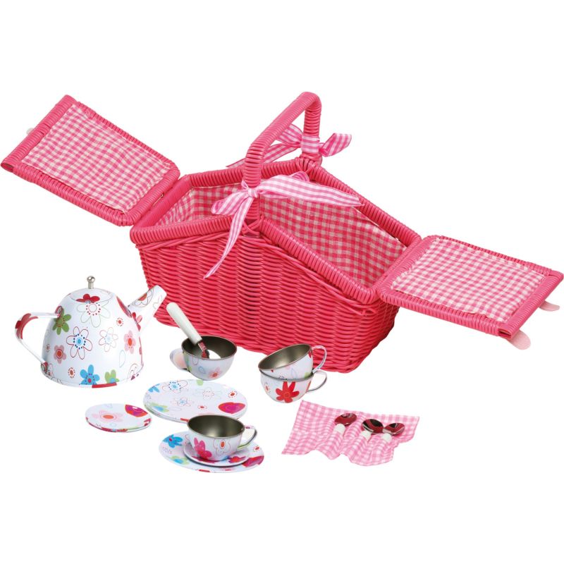 Cesta de Picnic flores de colores 