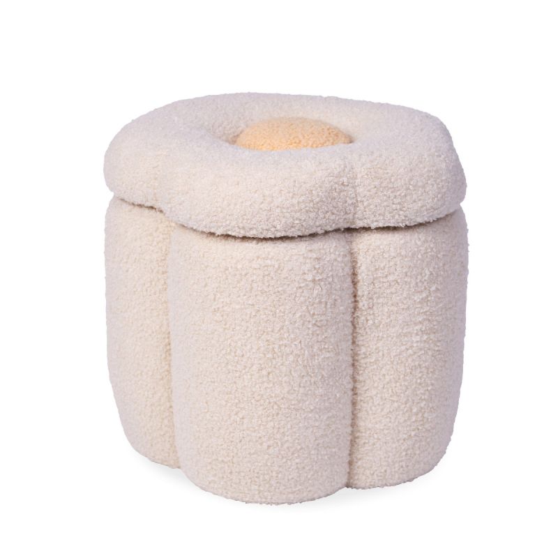 Puff de almacenaje Flower - Childhome