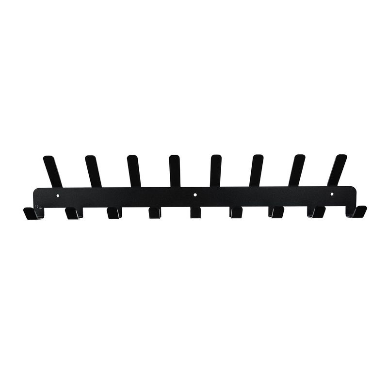 Colgador Perchero de pared Negro , 17 Ganchos