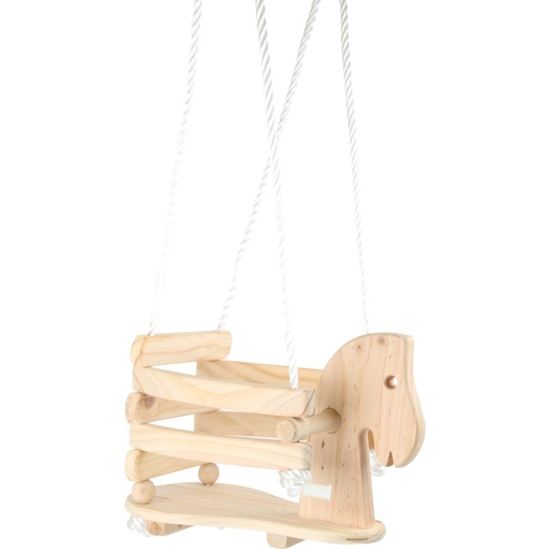 Columpio de madera para niños Pony